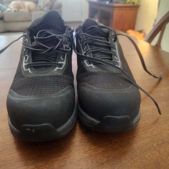 Ariat Men's Black and Gray Athletic Work Shoes With Steel Toe 🎉 Host Pick 🎉 - Picture 9 of 10